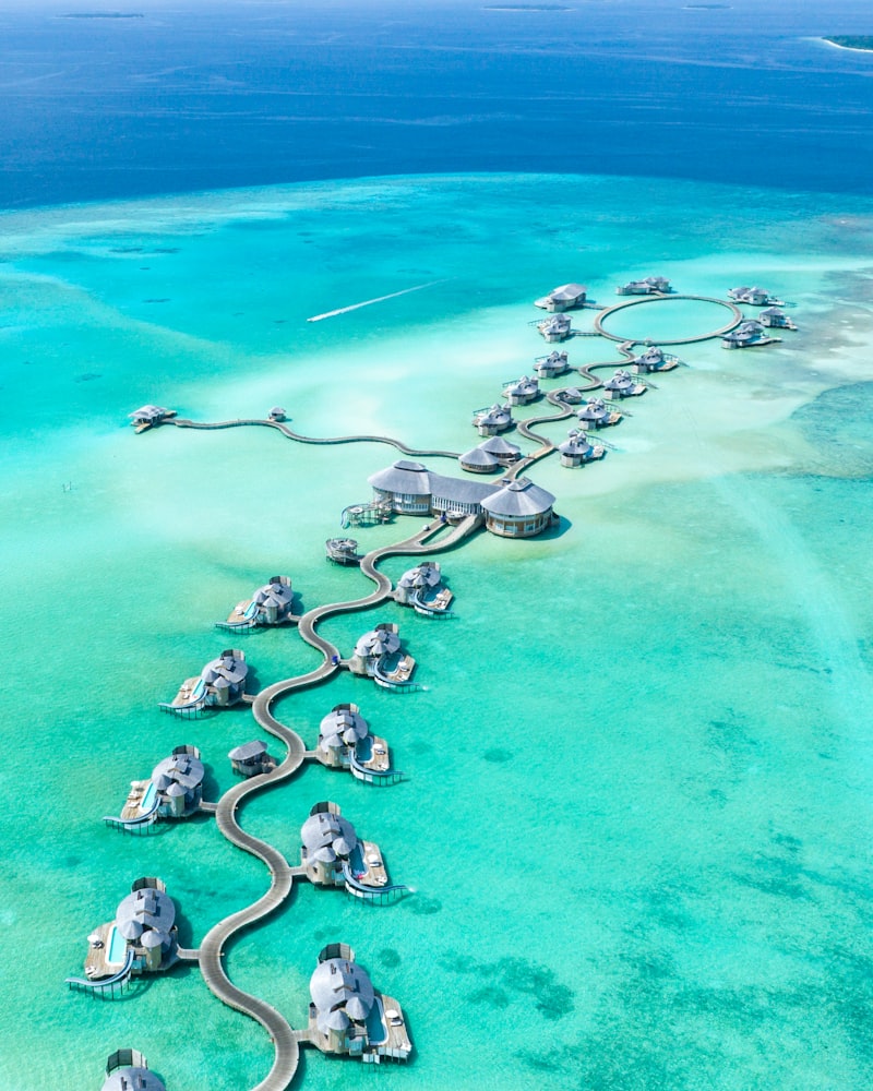 Maldives over-water bungalows